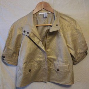 Diane von Furstenberg Gold Metallic Jacket
